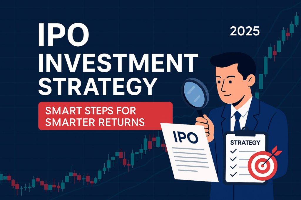 IPO investment strategy for smarter returns in 2025 with stock market growth chart and investor planning."
